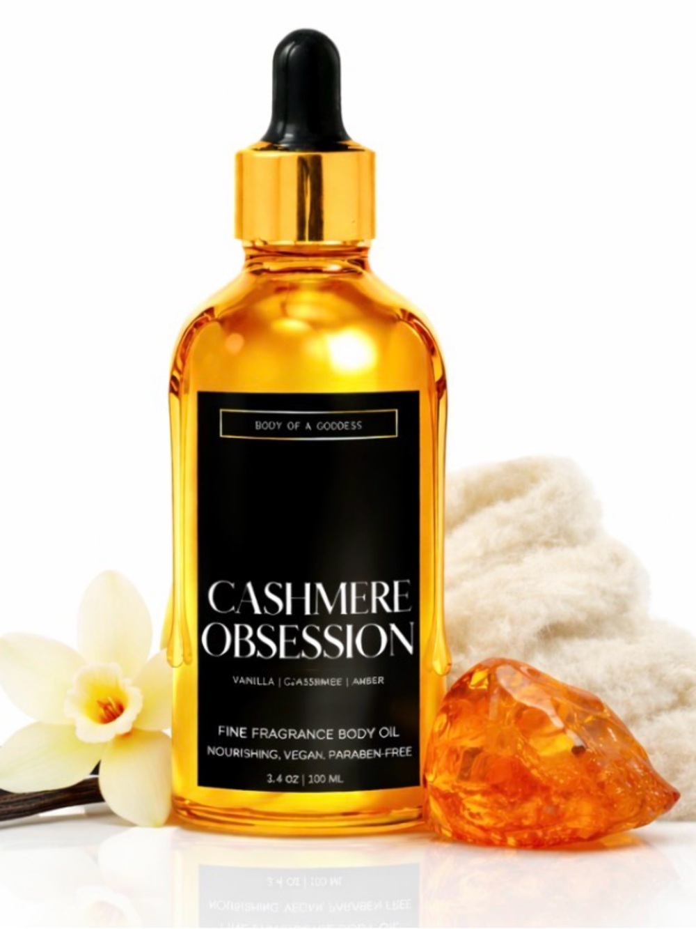 Cashmere Obsession Vanilla Body Oil - Gold
